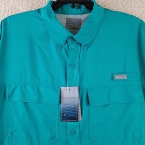 NWT Ocean & Coast Advantage Men's Large Vented Fishing SS Shirt